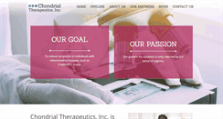 Desktop Screenshot of chondrialtherapeutics.com