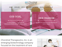 Tablet Screenshot of chondrialtherapeutics.com